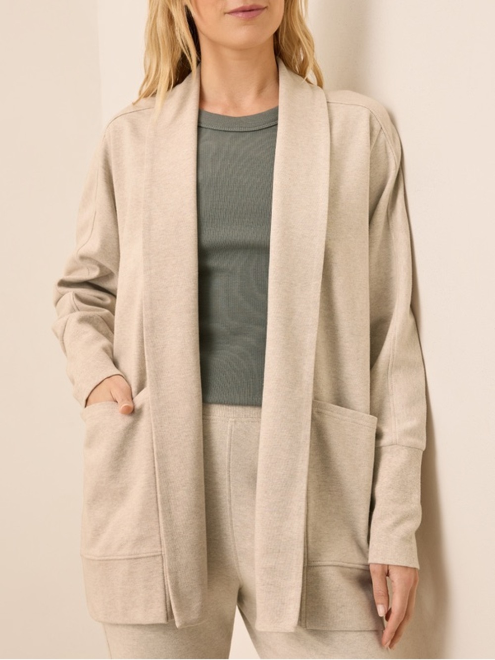 NWT PACT Wheat Heather Brooklyn Cardigan